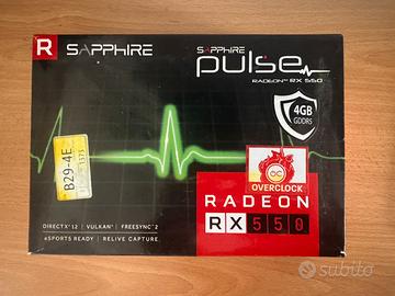 Scheda video RX 550 4gb ddr5