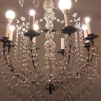 Tiffany..Bohemia cristallo..applique seta ottone..