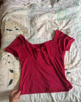 Maglietta elegante rossa