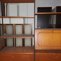 libreria stile scandinavo + scrivania