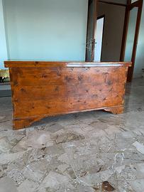 cassapanca in legno artigianale