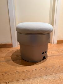 Pouf contenitore con materassino gonfiabile