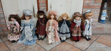 bambole in porcellana anni 80
