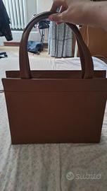 Borsa a mano Cerruti 1881 in pelle marrone 