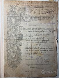 Foglio congedo illimitato 1918