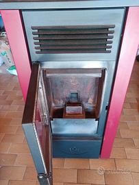 Stufa Pellet Italia 14kw Canalizzabile No Tubi