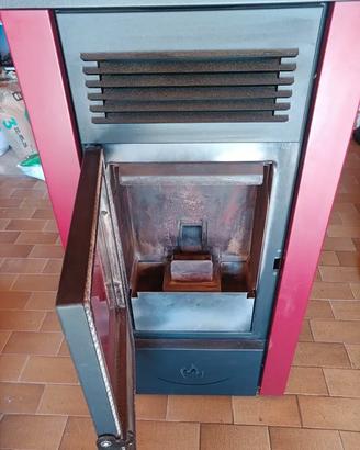 Stufa Pellet Italia 14kw Canalizzabile No Tubi