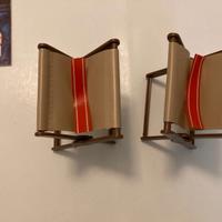 Big Jim accessori sedie Campeggio Mattel