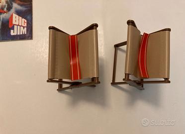 Big Jim accessori sedie Campeggio Mattel