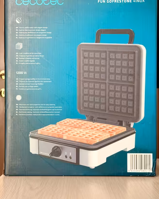 Piastra Waffle Cecotec 1200w NUOVA IDEA NATALE