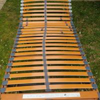 letto singolo ortopedico con piedini e rialzo 