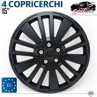 Copricerchi Auto 15 Pollici Coppette Sportive Nere