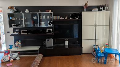 Soggiorno moderno componibile – parete attrezzata,