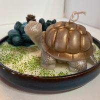 Decorazione in cera naturale - tartaruga