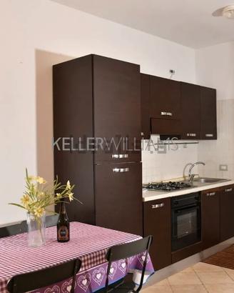 Cucina con elettrodomestici lunghezza 2,55 metri