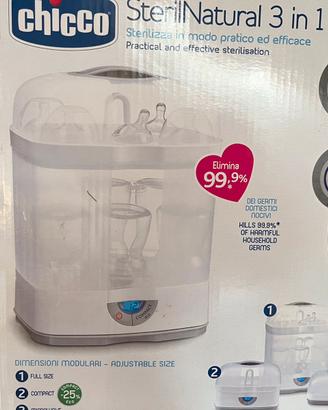 Sterilizzatore chicco sterilnatural 3 in 1