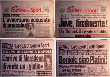 GAZZETTA E CORRIERE DELLO SPORT ANNO 1984