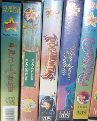 Lotto 9 VHS Cartoni Animati Anni '90 Stardust 