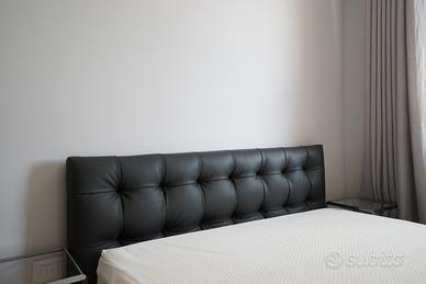 Elegantissimo letto Flou in pelle con contenitore