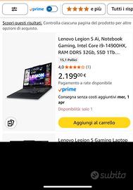 Lenovo legion 5 Ai gaming rtx5070