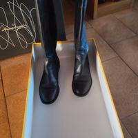 Stivali donna pelle nera