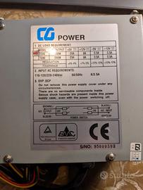 ALIMENTATORE PER PC CG POWER MODELLO  T200WATT