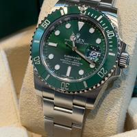 Rolex Sub Data Hulk 116610LV 2016 Revisione 2025