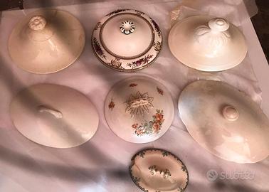 coperchi ceramica vintage 