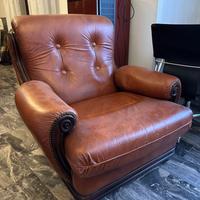 Poltrona in pelle anni ‘70