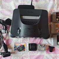 LOTTO - CONSOLLE NINTENDO 64 + GIOCHI + ACCESSORI