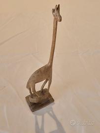 Statuina Giraffa in legno