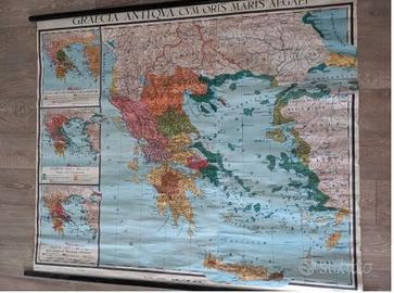 Cartina geografica mappa Grecia antica