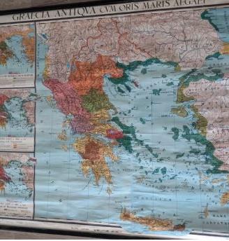 Cartina geografica mappa Grecia antica