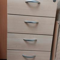 cassettiera 4 cassetti.