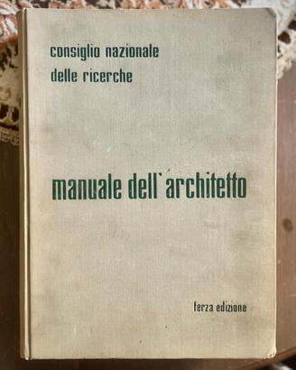 Manuale dell’architetto terza edizione 1962 CNR