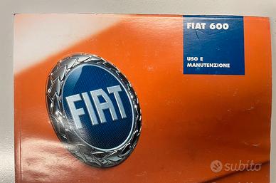 Libretto uso/manutenzione Fiat Seicento 600