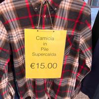 camicia in pile