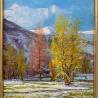 Stefano Bargis quadro dipinto neve Busca Cuneo