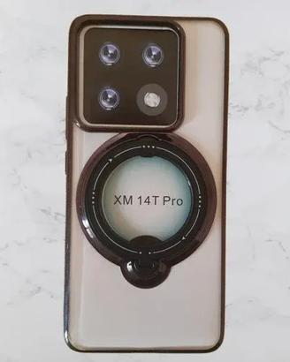 Custodia Trasparente Bordi Anello Xiaomi 14T Pro