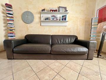 DIVANO BAXTER Mod. HAMILTON Vera pelle Old Shabby