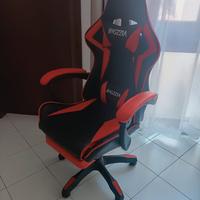 GamingChair reclinabile con poggiapiedi