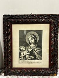 Quadro con cornice in legno
