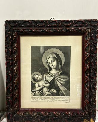 Quadro con cornice in legno