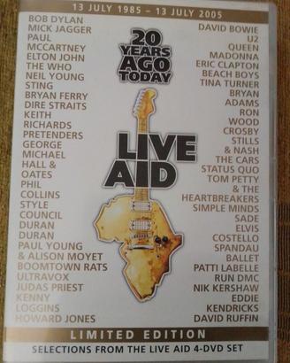 LIVE AID 20 YEARS AGO TODAY LIMITED EDITION