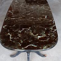 Tavolo design Italiano anni 50 piano in vetro