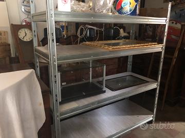 Scafale,vetrinetta da banco,2 specchi vintage