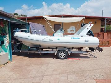Gommone Pomar in resina motore Mercury accessori 