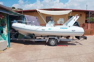 Gommone Pomar in resina motore Mercury accessori 