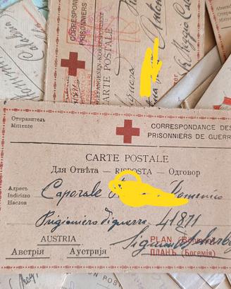 Grande lotto corrispondenza prima guerra mondiale