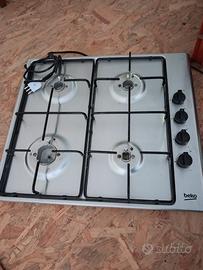 piano cottura gas 4 fuochi